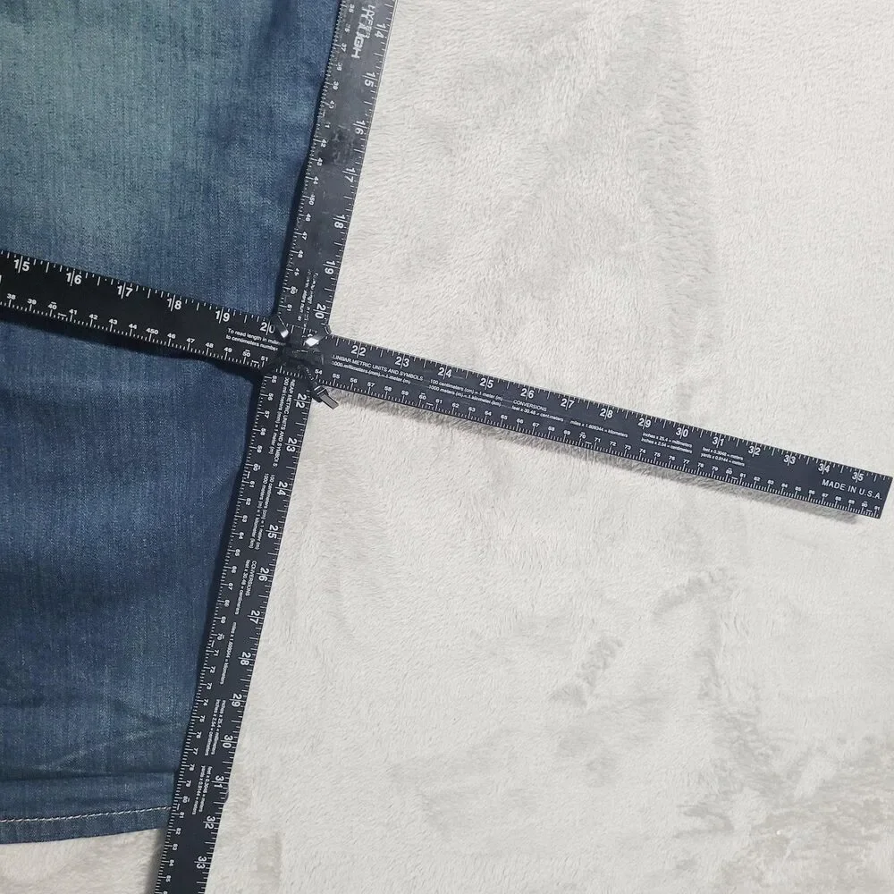 Levi's 502 Jeans Mens 48x32 Blue Wash Tapered Zip Fly Stretch Denim Big & Tall - Picture 4 of 13